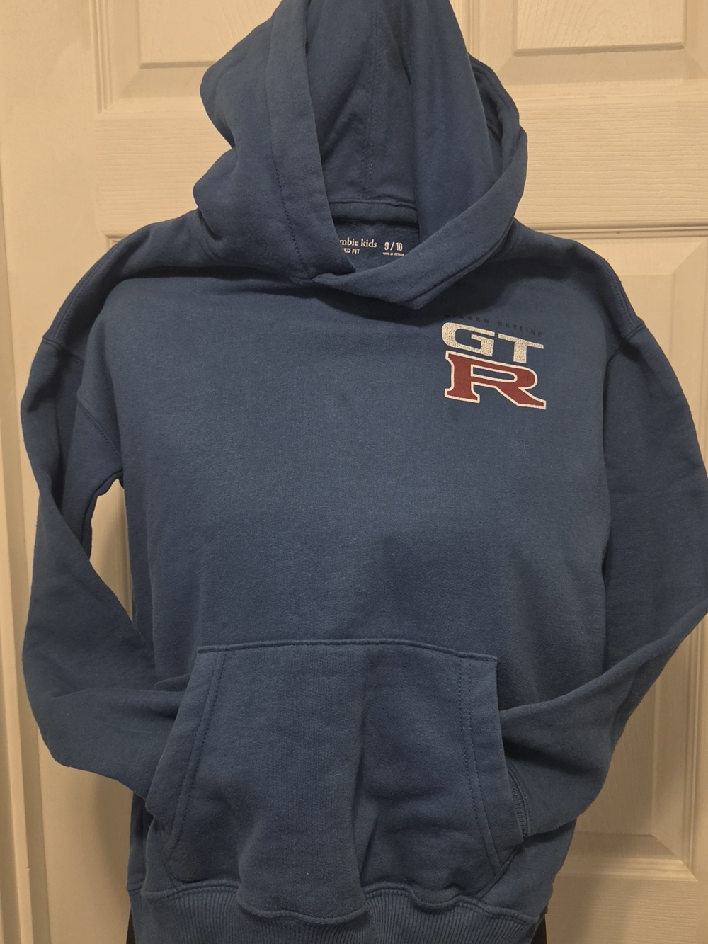 abercrombie kids navy pullover with logo